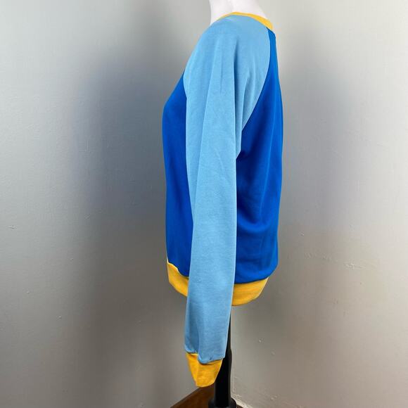 Warm Blue and Yellow Sweatshirt - Picture 8 of 11